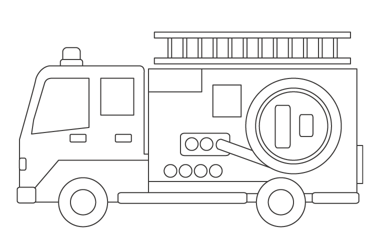 無料の消防車のぬりえ ぬりえパーク