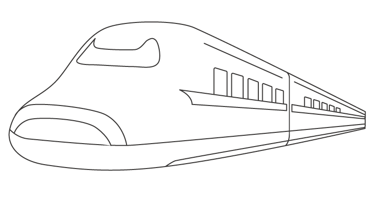 乗り物 交通のぬりえ素材 ぬりえパーク 3