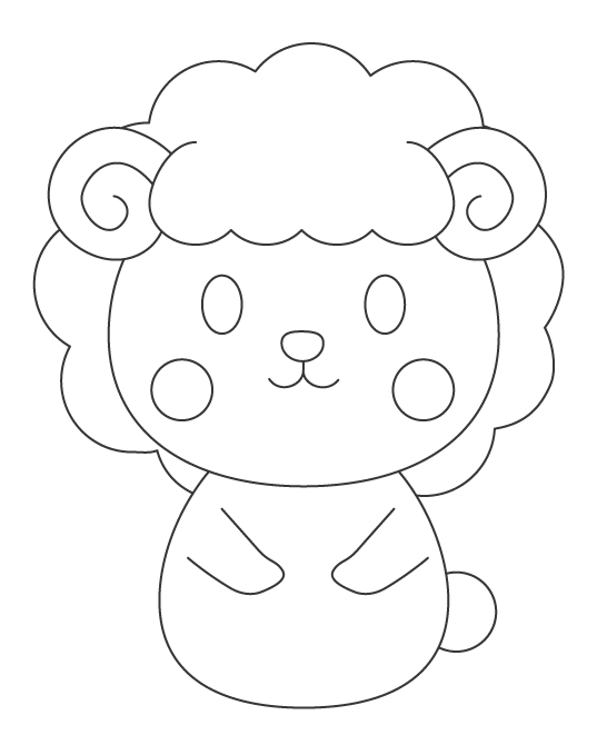 無料のかわいい林檎のぬりえイラスト ぬりえパーク