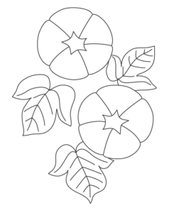 花・植物のぬりえ素材 | ぬりえパーク
