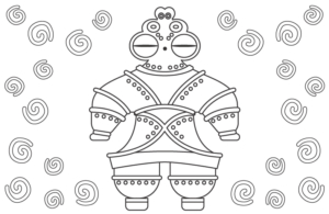 土偶のぬりえ