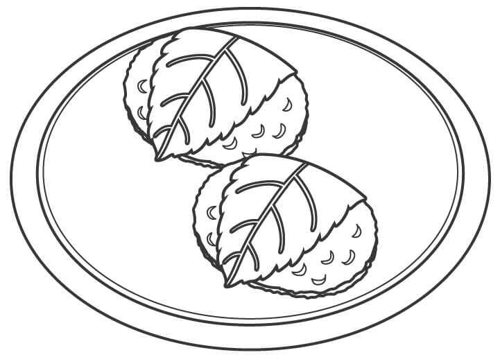 道明寺のぬりえ