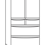 大型冷蔵庫のぬりえ