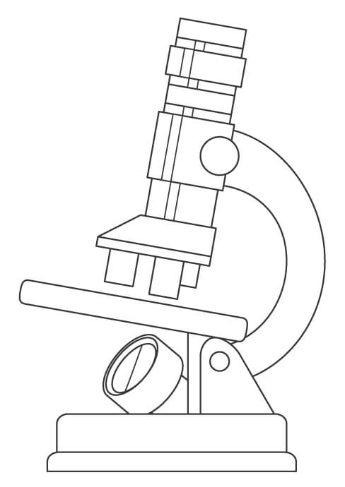 顕微鏡のぬりえ
