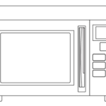 電子レンジのぬりえ